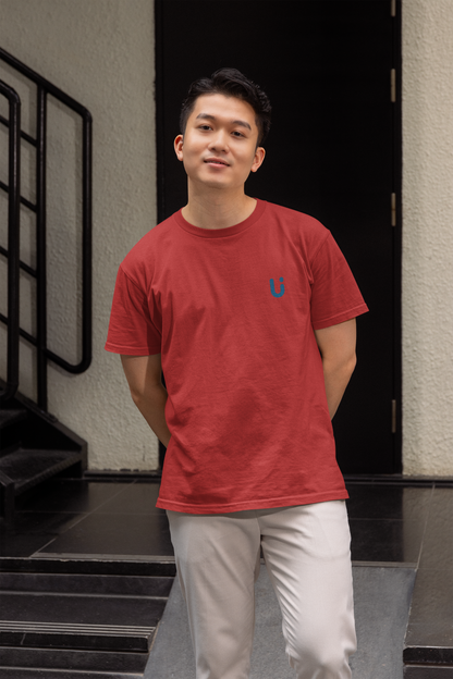 Brownish Red Classic Fit Regular T-Shirt