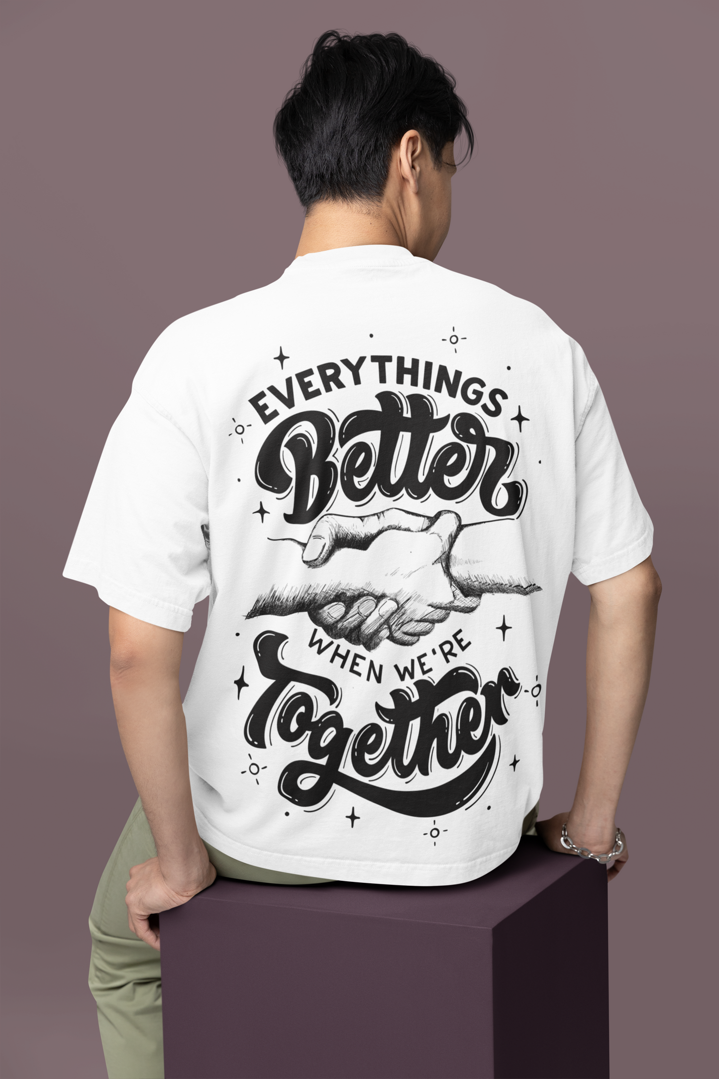 Better Together Oversized T-shirt - ⁠White Musk